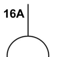 simbolo presa 16 ampere